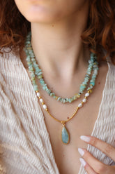 Amazonite Collier